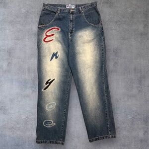 Y2K Enyce Denim with Embroidered Details